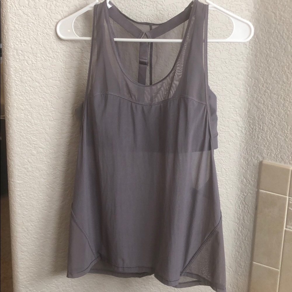 NWOT Lululemon sheer 2 in 1 top